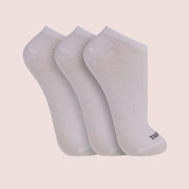 Imagem de Kit 3 Pares Meia Soquete Masculina Sport Trifil Dia a Dia, Branco, M