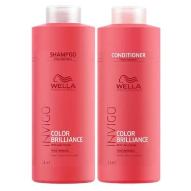 Imagem de Kit Invigo Color Brilliance Tamanho Profissional Wella - Shampoo + Con