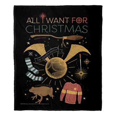 Imagem de Northwest Cobertor Harry Potter toque de seda, 127 cm x 152 cm, All I Want for Christmas