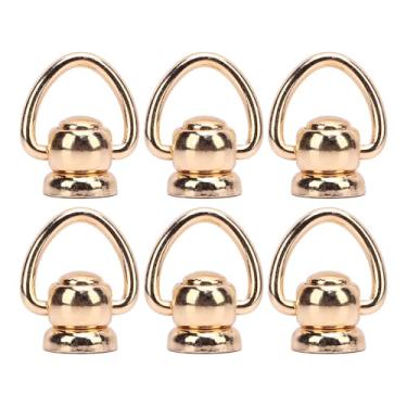 Imagem de AYNEFY 50 Rebites Redondos da Cabeça Redonda, Pregos de Espuma de Parafuso de Liga de Zinco Com Pregos de Toque de Anel de Puxar Os Preços de Botões Multiuso Parafusos de Força (Ouro)