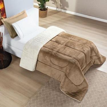 Imagem de Coberdrom Everest Solteiro Manta Sherpa 150g - Bia Enxovais, Bege