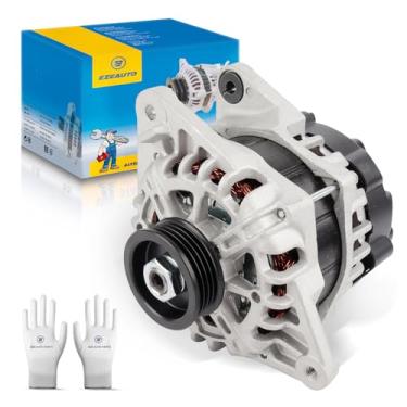 Imagem de Ezexpreze 11311 Novo alternador de substituição novo para 2007-2012 Hyundai Elantra 2.0L, 2010 2011 Kia Soul 2.0L, 2007-2009 Spectra 2.0L L4, 2655635, 600162, 373002 3650, AVA0102, 40046020, 40046031