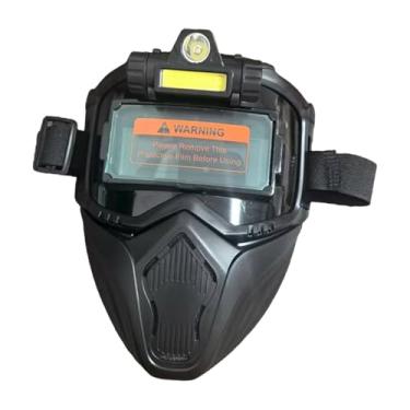 Imagem de Esquirla Capa de proteção facial para soldagem com escurecimento automático, capuz facial leve e removível, máscara protetora, capacete de soldador de alto