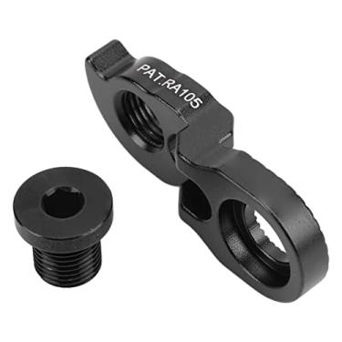 Imagem de Risco Bicicleta traseira do hanguer de alumínio de alumínio traseiro Extender compatível com bicicleta de montanha 40t 42t 46t 50t 52t e bicicleta de estrada 34t 36t 40t 42t (Preto)