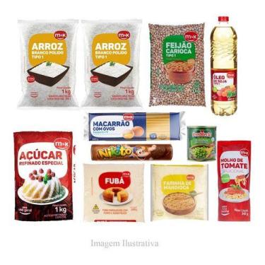 Imagem de Cesta Básica Alimentos Econômica Junior - 11 Itens - 7,5kgs - Higipack