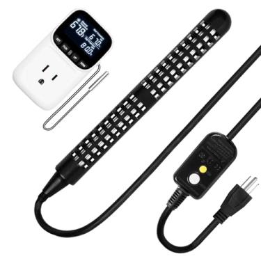 Imagem de Sekelo Aquecedor De Água Portátil De Imersão De 1500 W E 120 V Com Termostato Ajustável E Plugue Gfci, Aquecedor De Piscina Submersível Para Piscinas Acima Do Solo, Banheiras, Banheiras De Hidromass