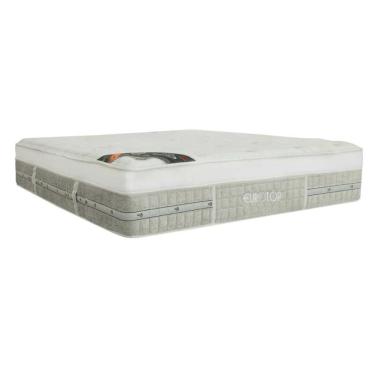 Imagem de Colchão Casal Espuma Viscoelástico Visco Molas Ensacadas  Eurotop Summer Winter Euro Pillow (138x188x34) - Castor