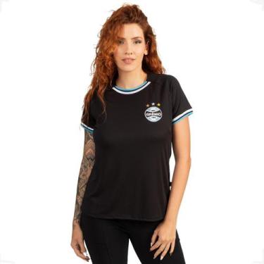 Imagem de Camiseta Baby Look Grêmio Oficial Esportiva - Surf Center, Preto, P