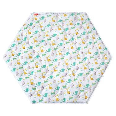 Imagem de Estampa de cercadinho Moonsea Hexagon Dinosaur Print para Regalo Play Yard