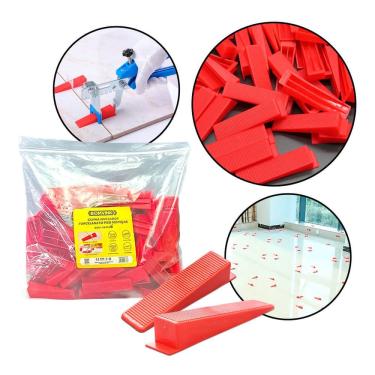 Imagem de Cunha Niveladora para Porcelanato Piso Cerâmica Kit 100 Peças