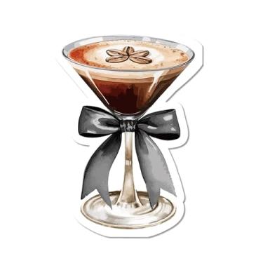 Imagem de 100 guardanapos de papel expresso Martini - guardanapos em forma de vidro martini com decorações de festa de arco de martini, toalha de mão de café martini para aniversário, casamento, chás de panela
