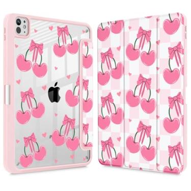 Imagem de May Chen Capa para iPad Pro de 11 polegadas 2024 5ª geração (M4), [Suporte de lápis embutido suporta Pencil 2/USB-C] Capa traseira transparente ultrafina com suporte para despertar/hibernar