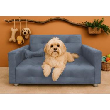Imagem de Sofá Pet Cães E Gatos Porte Pequeno Médio Bob - Silverio Decor, Grafit