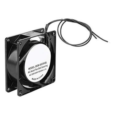 Imagem de Quadro de Bronze Puro 80x80x25mm do Dissipador de Calor de Grande Resistência Dobro Silencioso do fã do Rolamento de Esferas