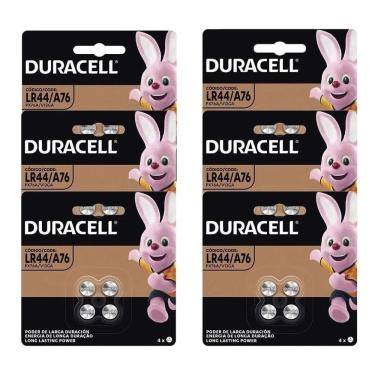 Imagem de Bateria Lr44 Duracell 1.5V Botão 6 Cartelas C/4 Unidades