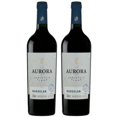 Imagem de Kit 2 Vinho Aurora Varietal Marselan Tinto Seco 750ml - Vinícula Auror