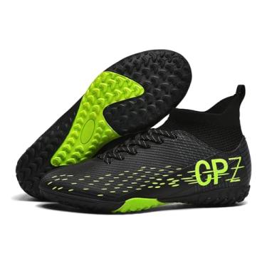 Imagem de TOPSFEBA Chuteiras de futebol para homens e mulheres, sapatos de futebol de interior, unissex, sapatos de beisebol juvenil, sapatos de rúgbi, adulto, AG FG TF, botas de futebol, largo, tênis de treino