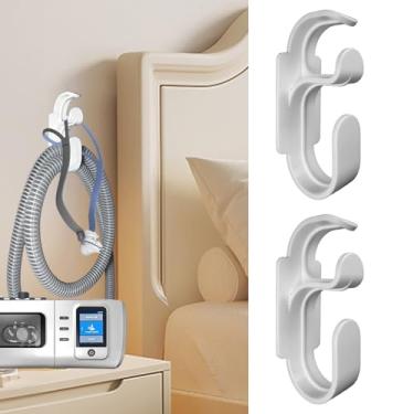 Imagem de Aifeedi Gancho Cpap para manter a mangueira Cpap e a máscara Cpap secos e limpos, gancho organizador para máscaras Cpap e tubo Cpap. O suporte de Cpap evita emaranhados na mangueira Cpap, suprimentos