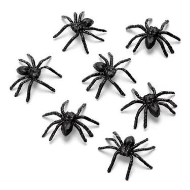 Imagem de Mini Aranha de Plástico para Lembrancinha Pct 200 Unidades - VENDEU BE