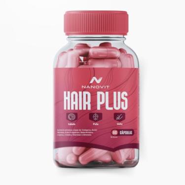 Imagem de Vitamina Cabelo, Pele, Unhas - Colágeno Nanovit Hair Plus 60 Cápsulas