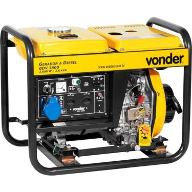 Imagem de Gerador à Diesel 7hp 127- 4 Tempos Manual Gdv3600 Vonder 220V