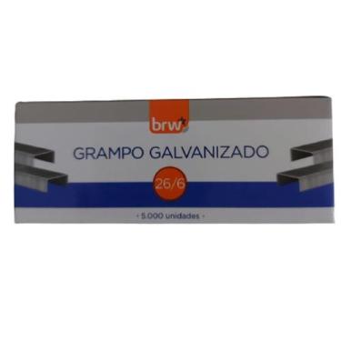 Imagem de Grampo Brw 26/6 galvanizado com 5000 grampos