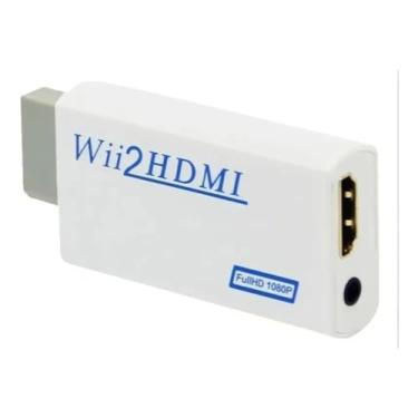 Imagem de Adaptador Conversor Wii para HDMI, Saída 1080p, Compatível com Videogame PAL e NTSC, Branco