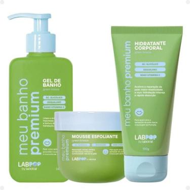 Imagem de Kit LabPop by Labotrat Green Breeze: Gel de Banho, Mousse Esfoliante e