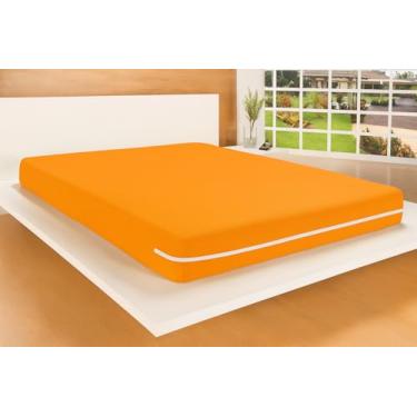 Imagem de Protetor de Colchão Queen, Malha Gel, Impermeável com Zíper, 140x190 cm (MOSTARDA)