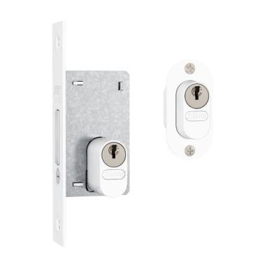 Imagem de Fechadura Auxiliar 601A Stam Porta Externa Branco Gorje