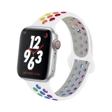 Imagem de Pulseiras De Silicone Para Apple Watch De 45mm, 44mm, 49mm, Ultra2, 40