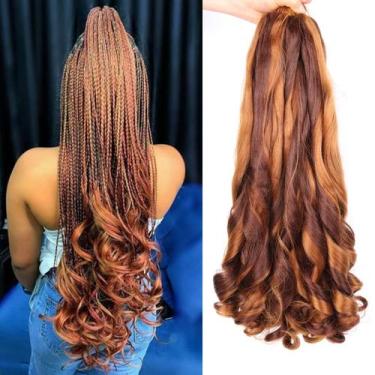 Imagem de Braiding Hair Lianzi French Curly 18 polegadas, 8 pacotes para mulhere
