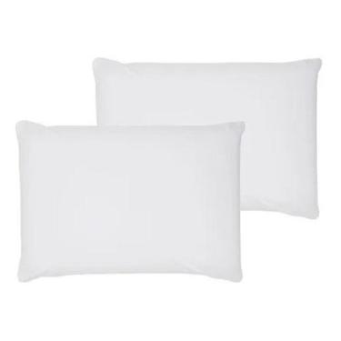 Imagem de Par De Fronhas Percal Branca 200 Fios 100% Algodao