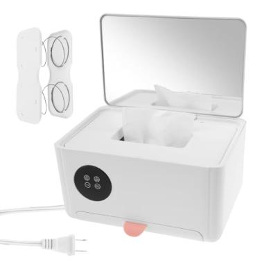 Imagem de LYIYEYAN Aquecedor de lenços umedecidos de temperatura ajustável, aquecedor de lenços umedecidos com temperatura ajustável, suporte e aquecedor de lenços de bebê, aquecedor de lenços umedecidos de