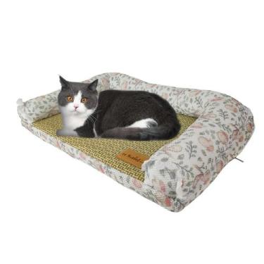 Imagem de Cama Arranhador Gato Pet Felino Almofada Esteira Animal - Imaginei Com