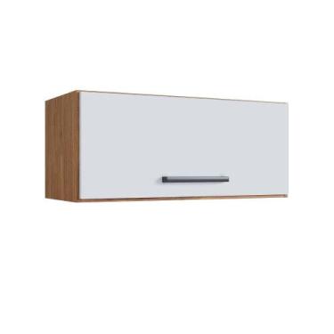 Imagem de Armário Aéreo de Geladeira Giovanna 1 Porta MDP - Casajá, FREIJO/BRANC