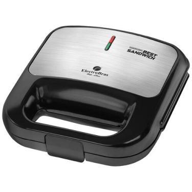 Imagem de Sanduicheira Electrobras EBSD-01 - 750W - 110V - Preto e Prata, 110V