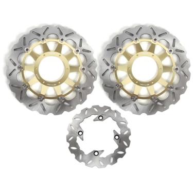 Imagem de Arashi Discos de freio dianteiros traseiros rotores com parafusos de montagem para Honda CBR1000RR 2006-2007, peças de acessórios de reposição de motocicleta