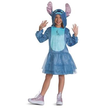 Imagem de Fantasia Disney Lilo & Stitch para crianças, roupa oficial Lilo e Stitch com capuz, Costura, XL (14-16)