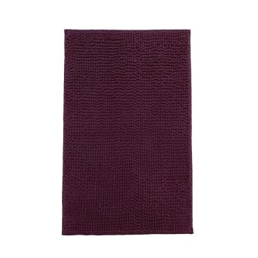 Imagem de Tapete de Banheiro Bolinha Microfibra Roxo 38x58cm