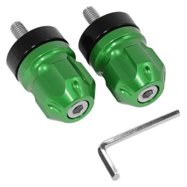 Imagem de Barra End Weights Motocicleta Guidão Sliders Plug Longo Compatível com Z900 2017-(Verde)