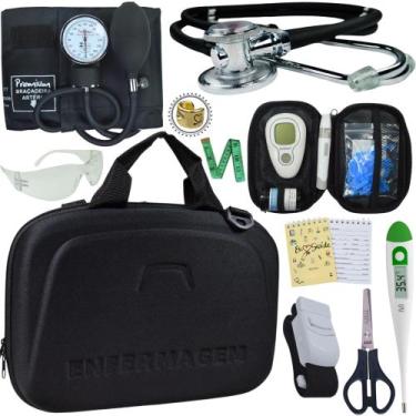 Imagem de Kit Enfermagem Maleta Completo Super Luxo + Monitor Glicose - Love Sau