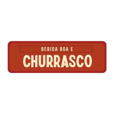 Imagem de Placa de Parede Decorativa - Bebida Boa e Churrasco