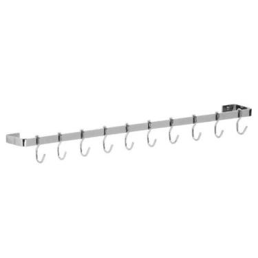 Imagem de Suporte Porta Utensílios Cozinha 18 Ganchos 100cm Cromado FS - Fassin 