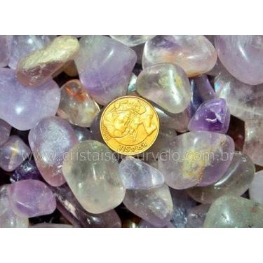 Imagem de 5 kg Ametista Rolada Pedra Natural G 30 a 45 mm Tipo B - Cristais de C