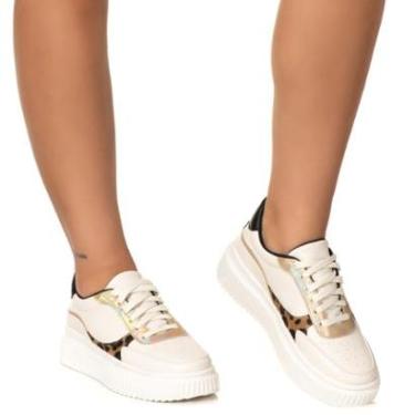 Imagem de Tenis Estilo Shoes Creper Animal Print Feminino-Feminino