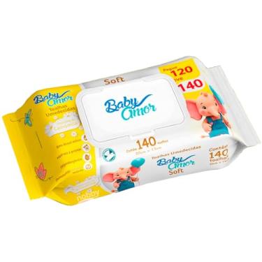 Imagem de Baby Amor Lenços Umedecidos Soft, 140 Unidades, Hipoalergênico, Sem Álcool Etílico