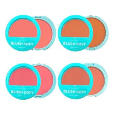 Imagem de Blush Soft Compacto Aveludado, Longa Duração 24h, Alta Pigmentação, Textura Ultrafina (Cor 4)