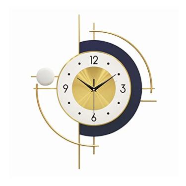 Imagem de Relógio de parede moderno minimalista personalidade criativa sala de estar quarto decoração relógio arte relógio de parede silencioso para decoração de casa