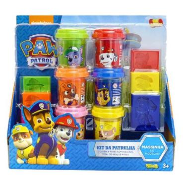 Imagem de Kit Massinha De Modelar Ki Massa Patrulha Canina Sunny Com 6 Potes Inf